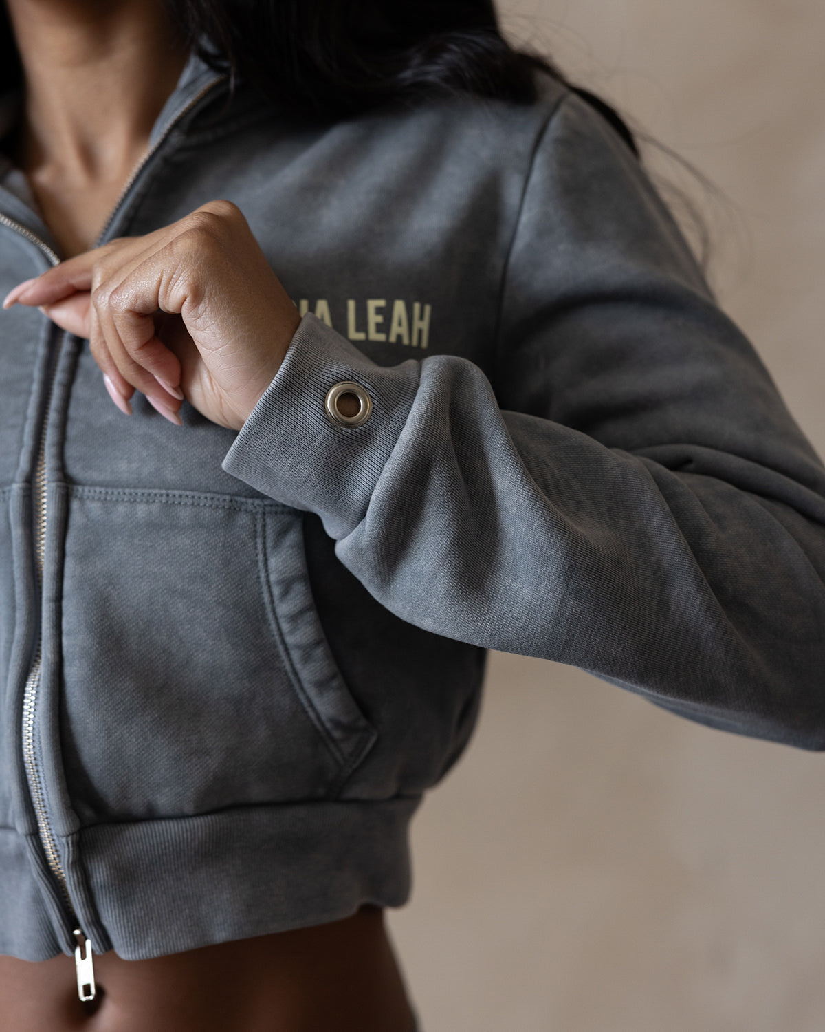 Logo hoodie | steel