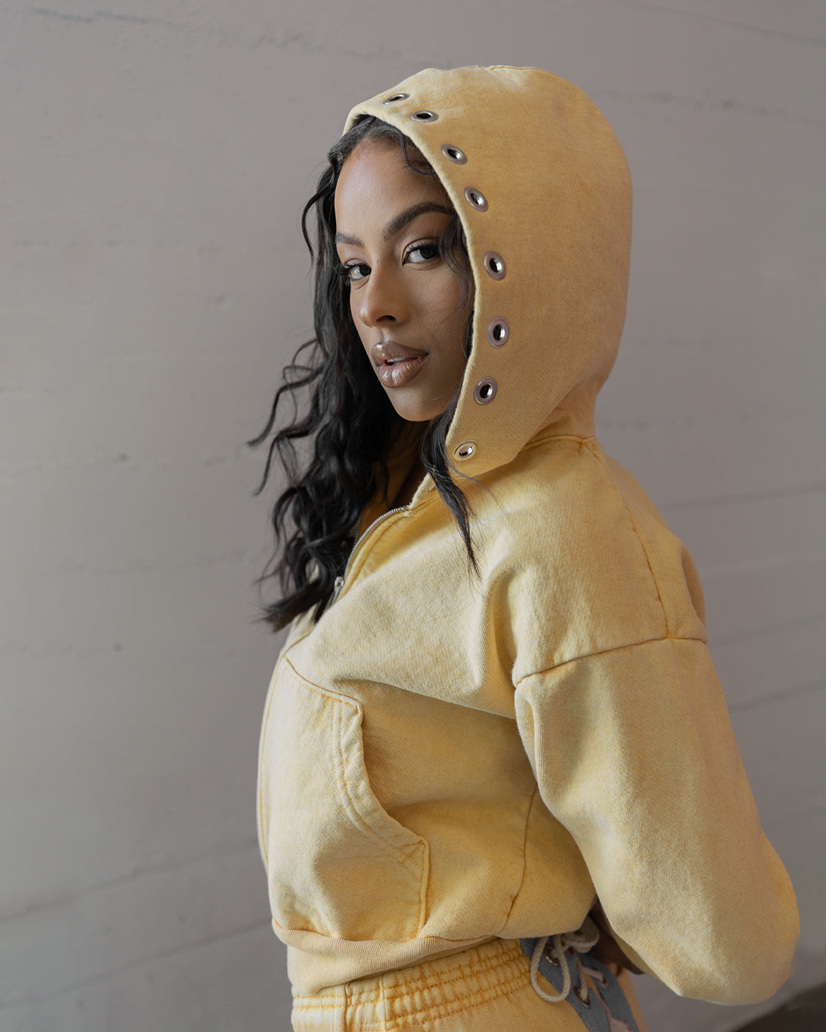 Sl Crop Hoodie | Banana