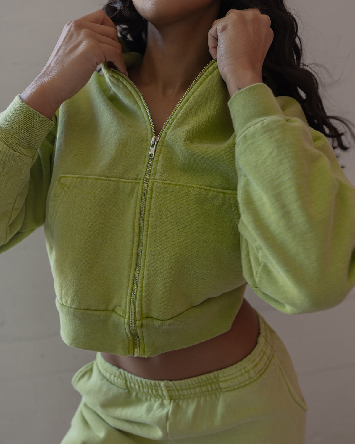 Sl Crop Hoodie | Kiwi