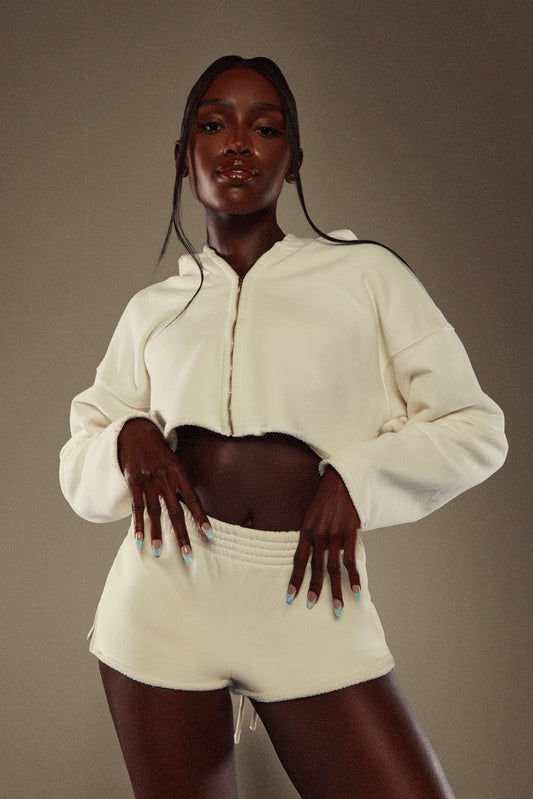 Terry Hoodie | Chalk